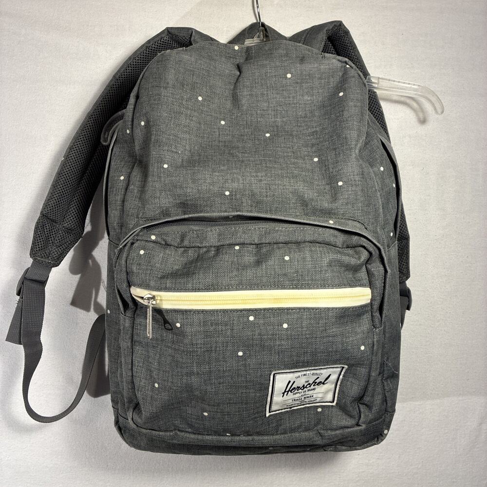 Herschel Supply Co Gray & White Polka Dot Canvas Backpack